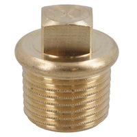 2 PACK Universal Brass Boat Drain Plug Speedboat Rib Garboard Bung Transom
