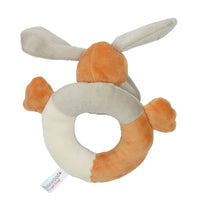 Super Soft Puppy Small Dog Natural Nippers Cuddle Plush Ring With Squeak