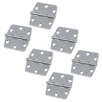 Polished Butterfly Door Hinge Stainless Steel 75mm x 73mm 316 Marine Cabin