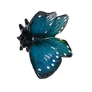 Blue Butterfly Resin Wall Mount Shed Sculpture Statue Ornament House Garden