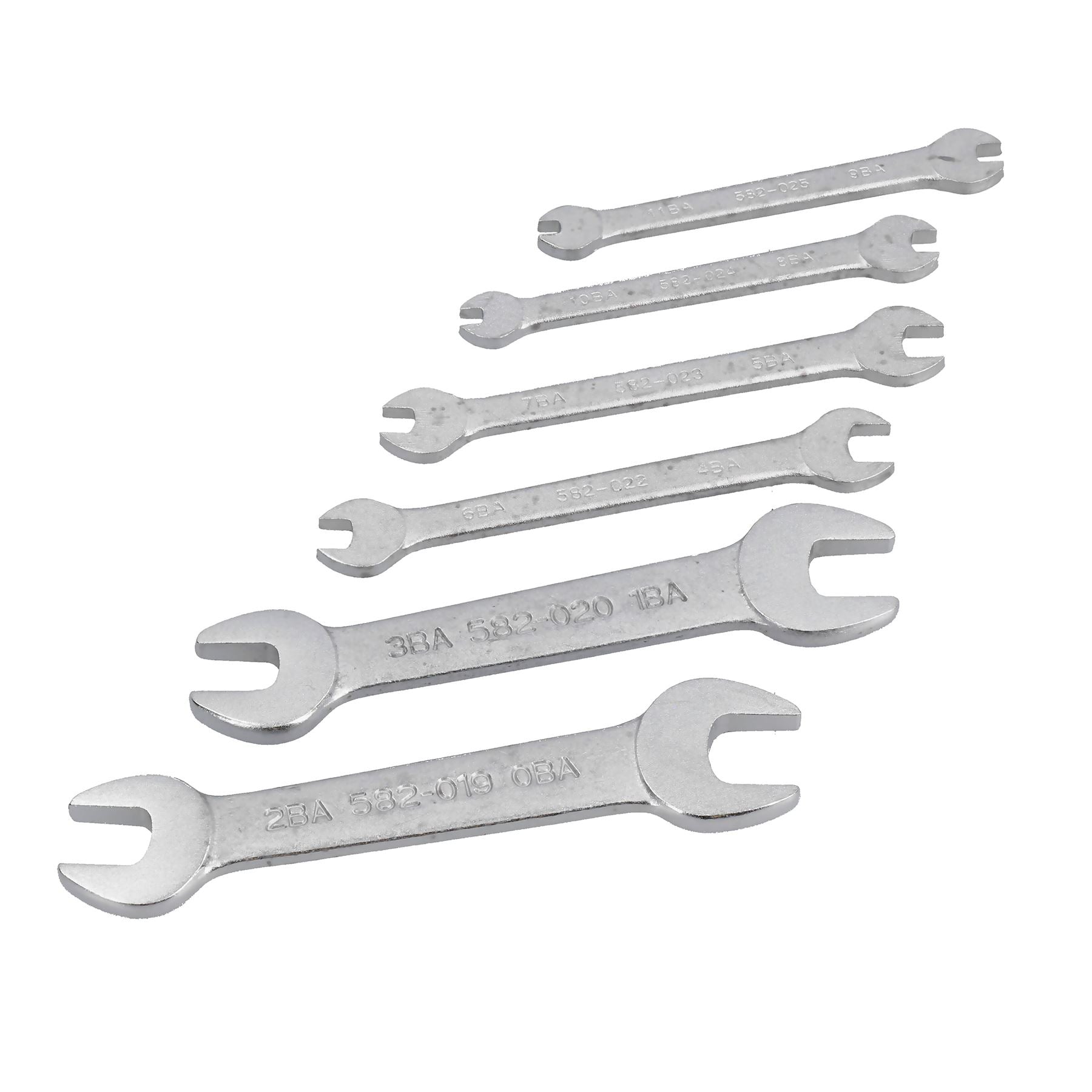 6pc BA Spanner Set Precision Open Ended Wrench TE056