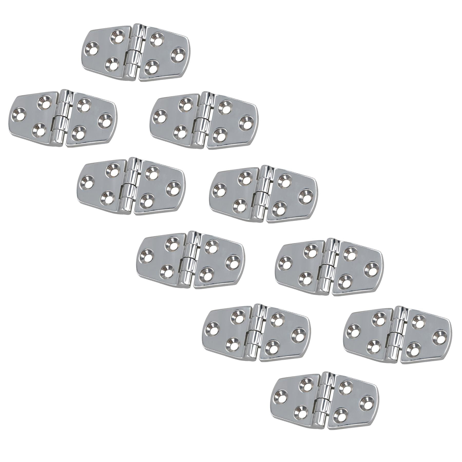 Polished Door Hinge Stainless Steel 76mm x 38mm 316 Marine Cabin Hatch