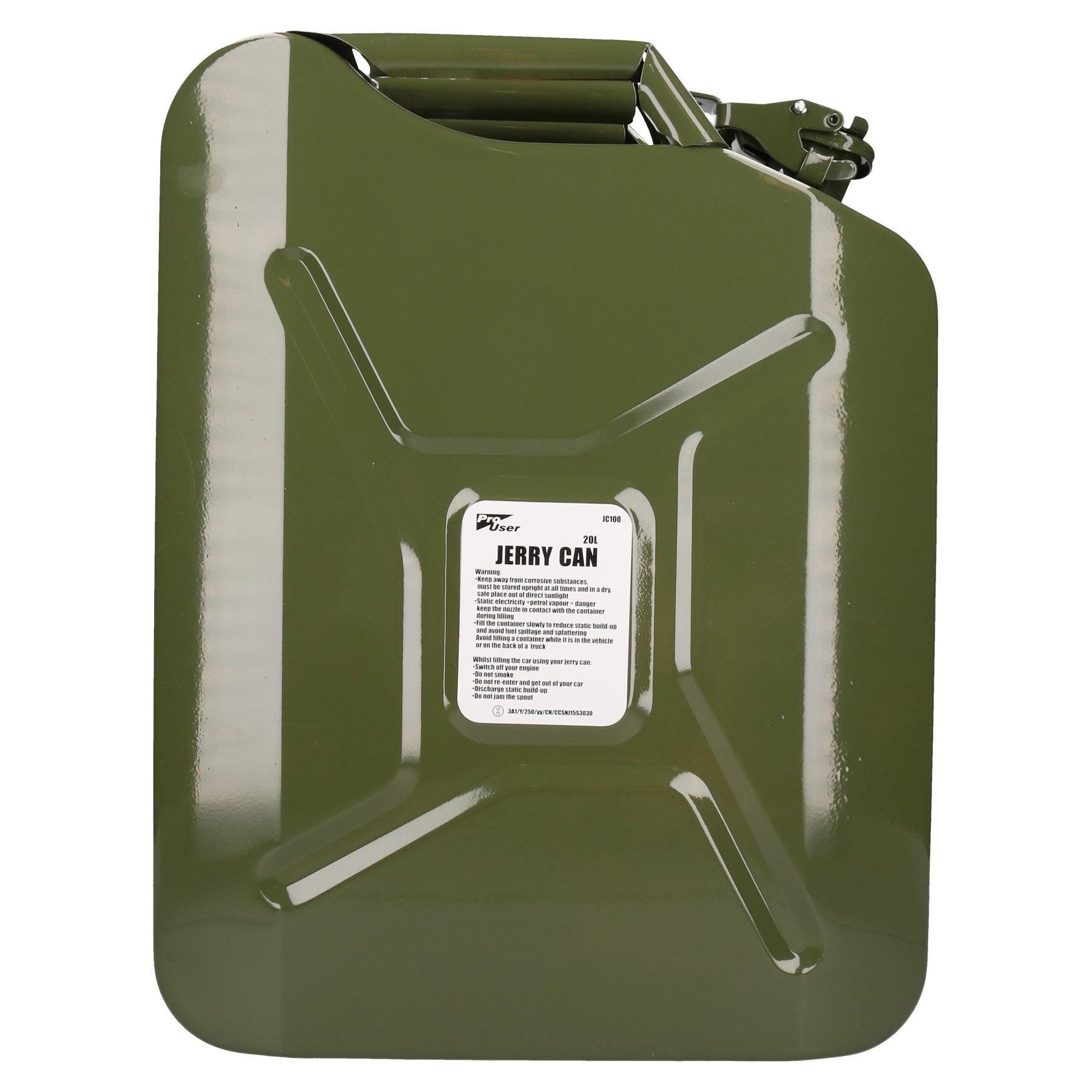 20 Litres Metal Fuel Jerry Can Holder Storage for Petrol Diesel Oil Container