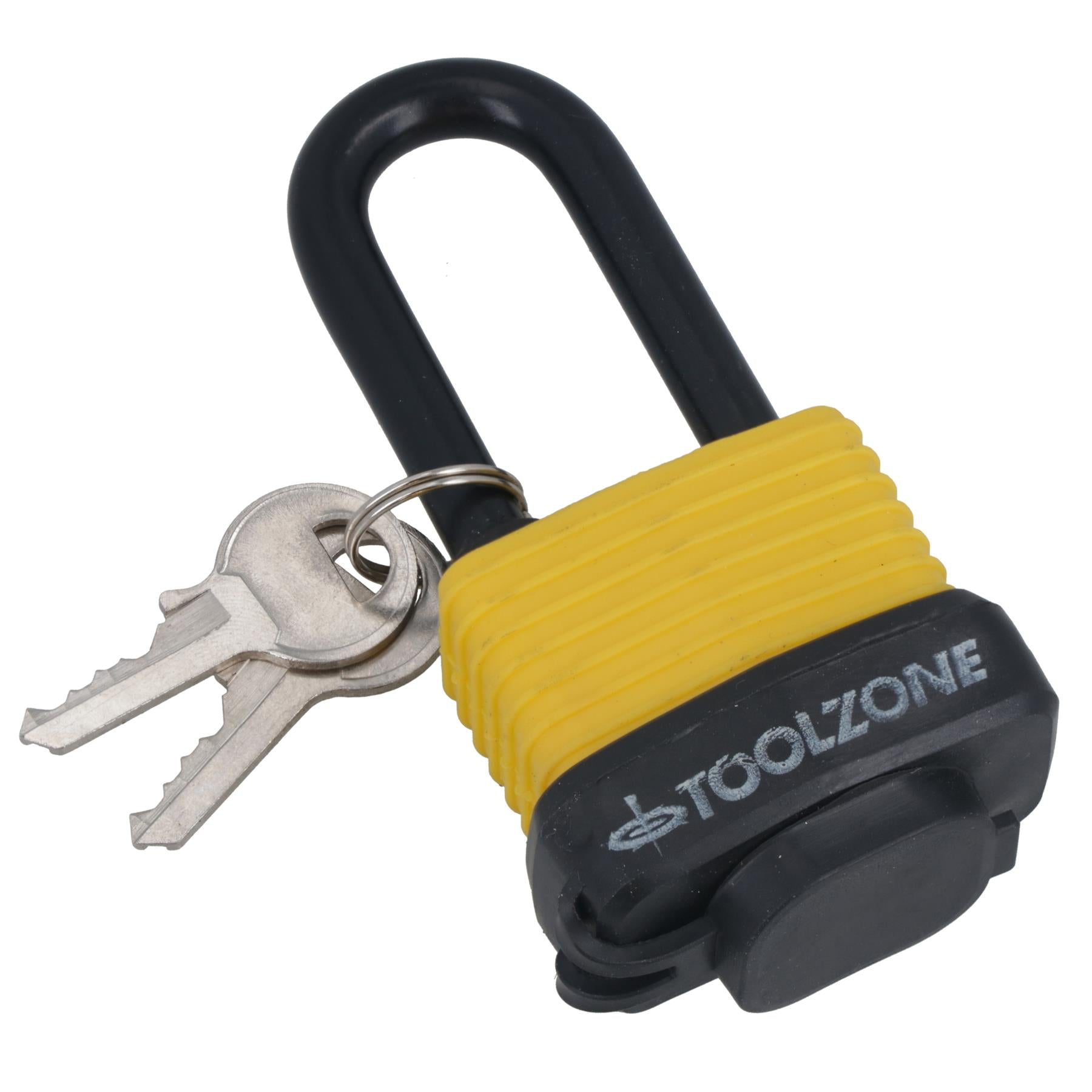 40mm Waterproof Padlock Weather Resistant Shed Gate 3 Keys Shank 53mm