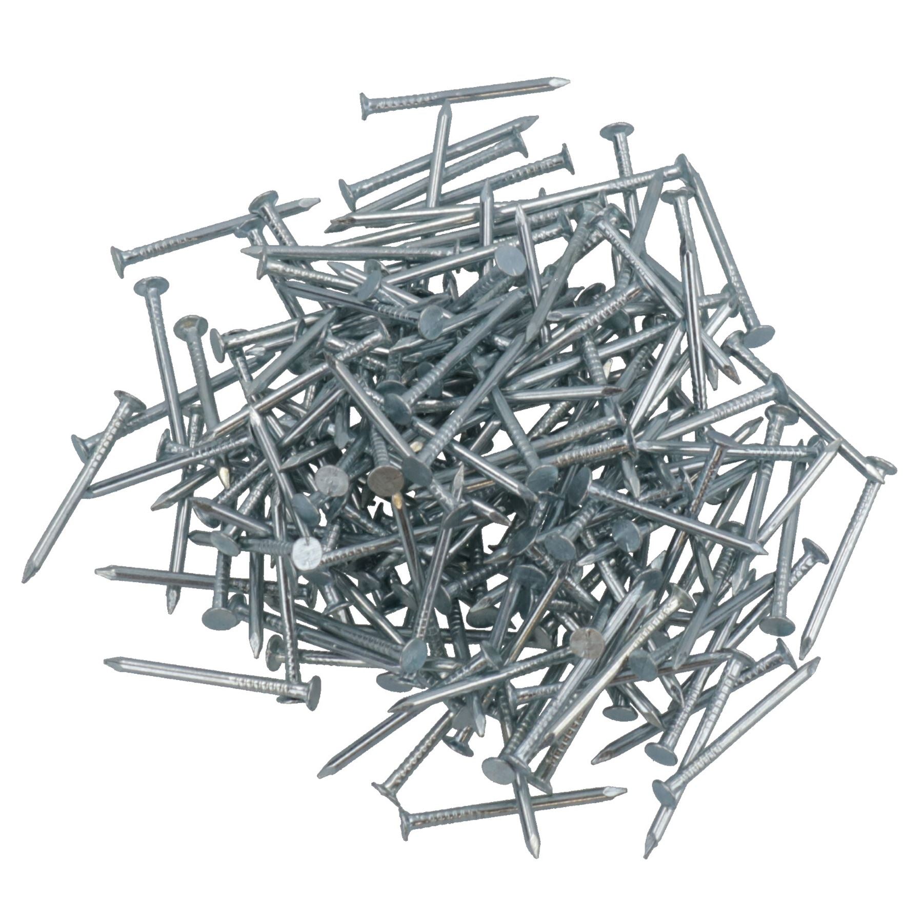1.3mm x 19mm Round Headed Wire Nails Zinc Plated For Timber Wood Building