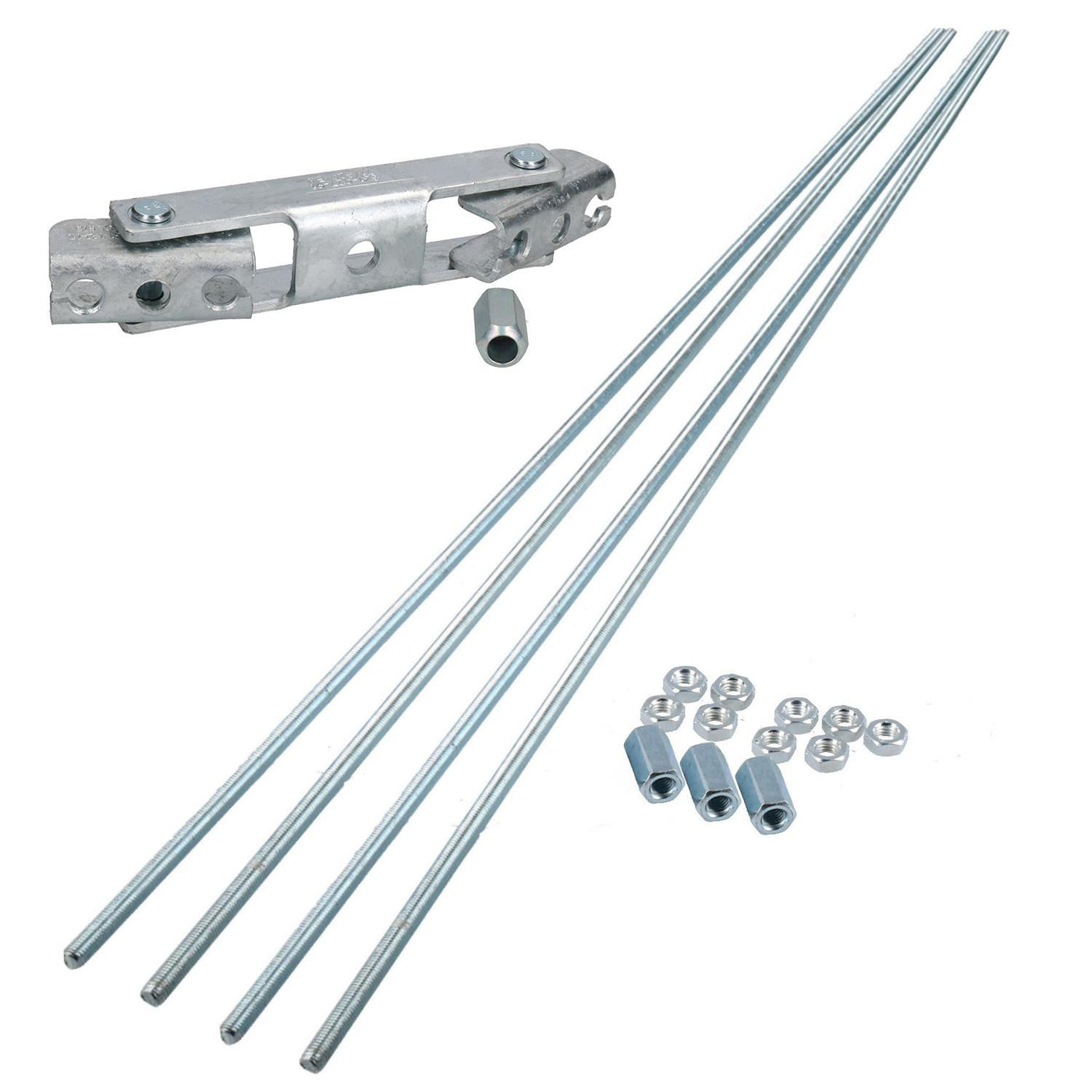Trailer Brake Rod Linkage 4m M10 & Twin Axle Compensator Mushroom Cabl ...