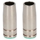 2 shroud & 25 x 0.6mm Round Contact Tips MIG Welding Binzel Style Euro MB25