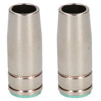 2 shroud & 25 x 0.6mm Round Contact Tips MIG Welding Binzel Style Euro MB25