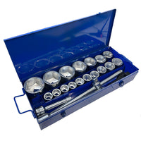 1" Drive Metric Socket And Accessory Set Kit 30mm - 80mm 6 Sided 21pc