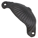 Furniture Door Pull Handle Cast Iron Cupboard Drawer Chest Shell Cup Clam
