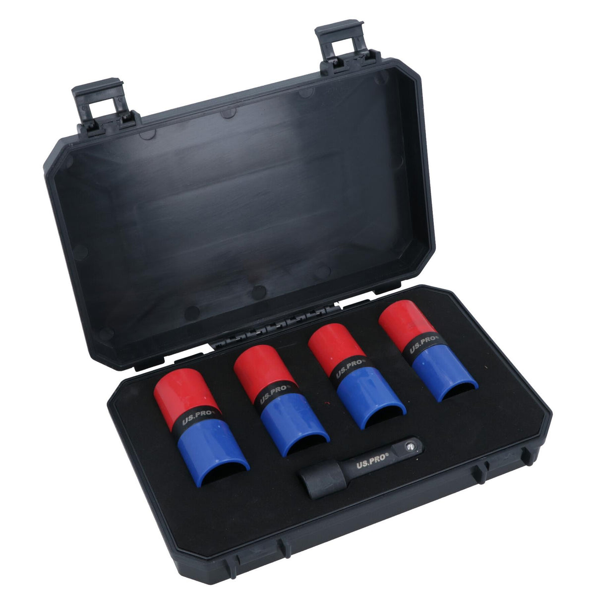 1/2in Drive Metric Wheel Hub Lug Nut Flip Impact Sockets for Alloy Wheels 5pc