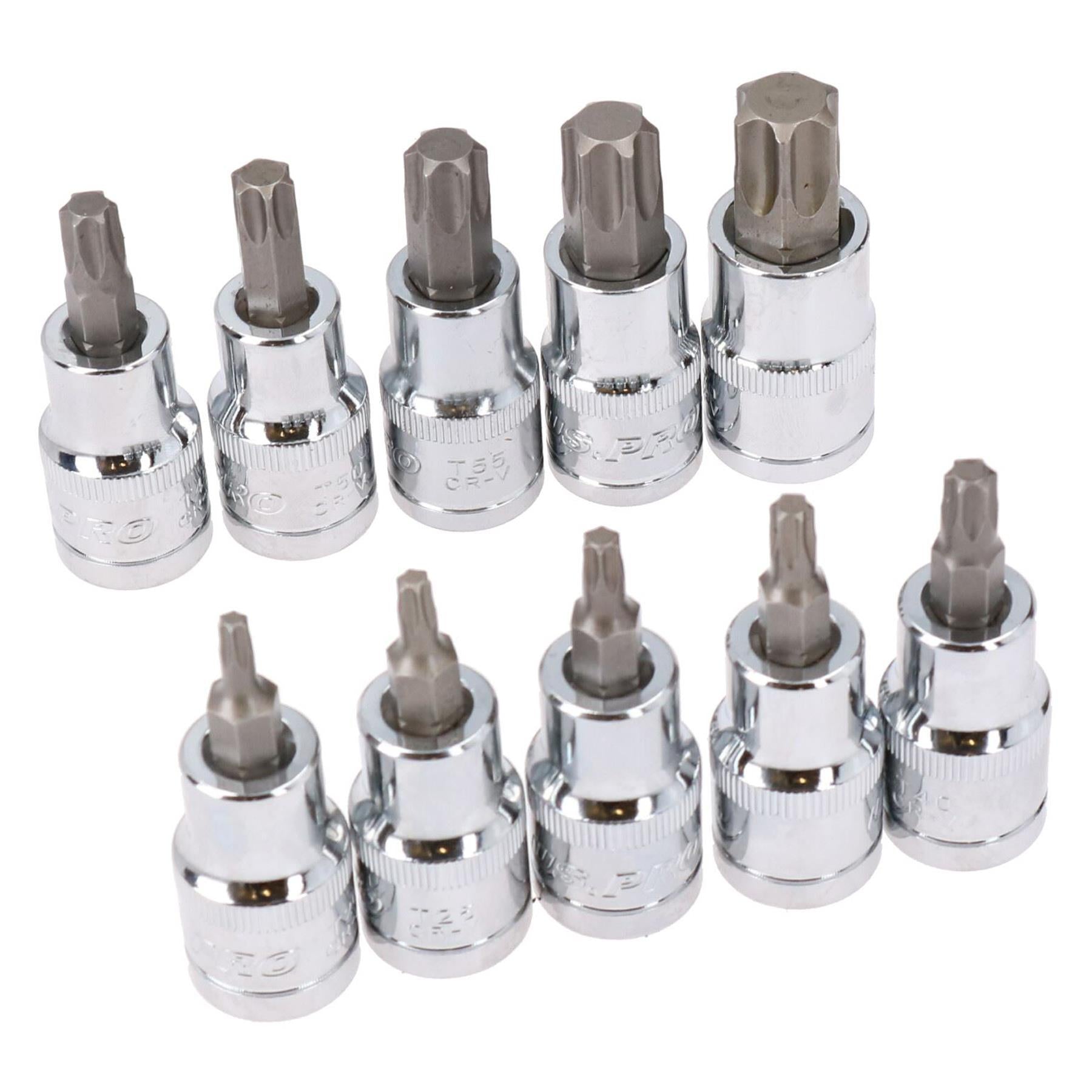 Coffret de 10 douilles étoile/Torx par BERGEN AT668