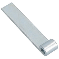 Charnière droite de hayon à sangle HD pour broches de 12,5 mm, longueur 160 mm, plaquée zinc