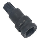 T60 Kurze (53 mm) + Lange (78 mm) Torx-Stern-Steckschlüsseleinsätze mit 1/2-Zoll-Antrieb