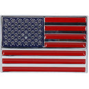 USA Stars &amp; Stripes Flagge Abzeichen Emblem verchromt ABS Kunststoff selbstklebend