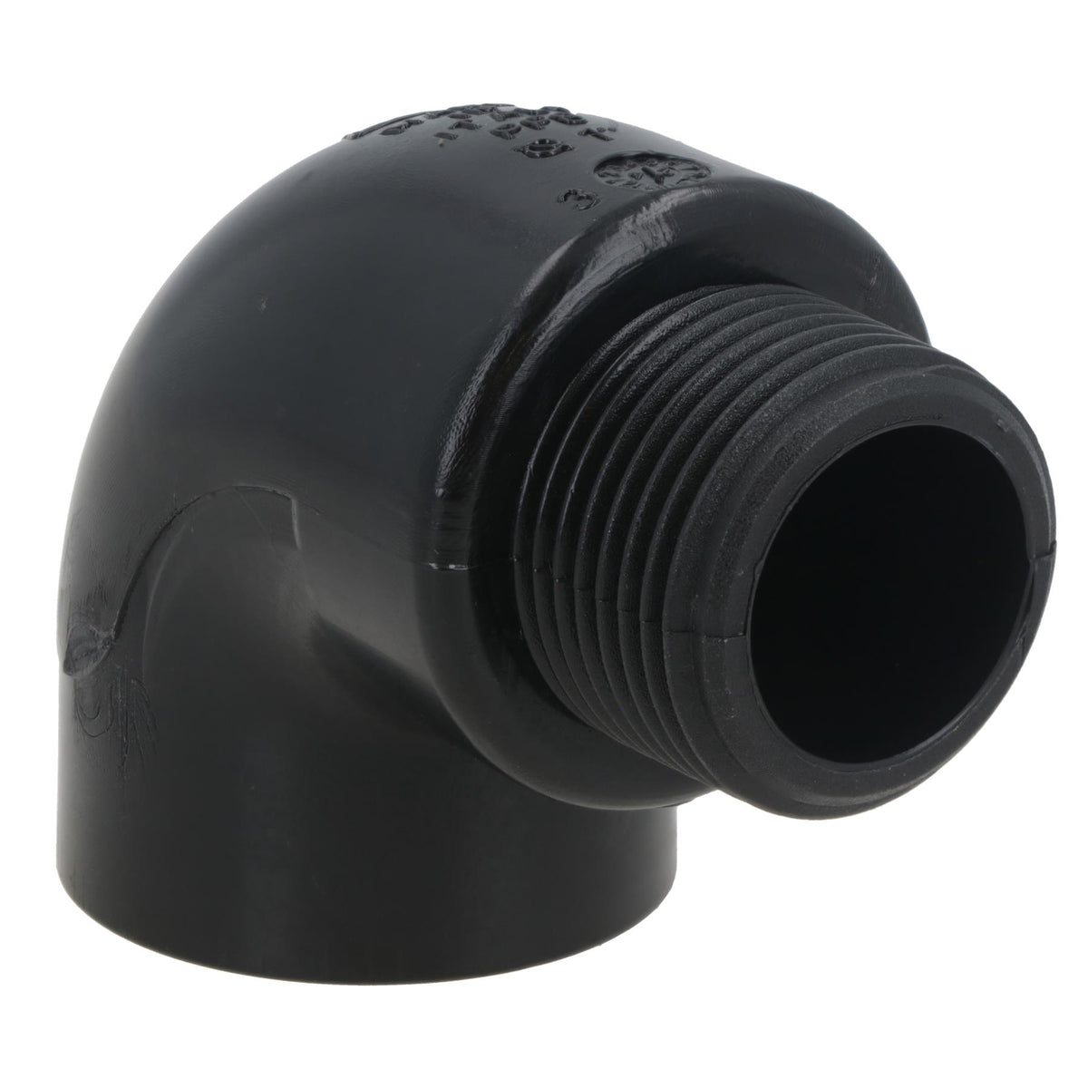 Polypropylene PP 3/4in BSP Female x Male Threaded 90° Elbow Connector
