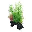 Natural Look Aquatic Aquarium Fish Tank Deco Plant Rock Ceratopteris