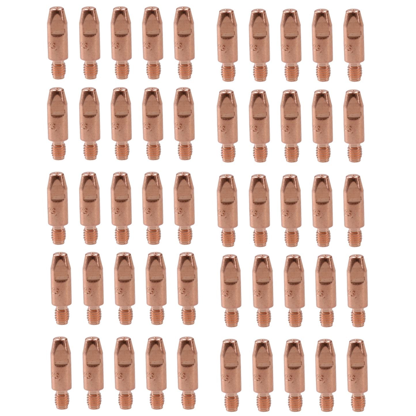 0.6mm Mig Welding Welder Round Contact Tips for MB25 MB36 Euro Torches 50pk