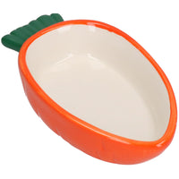 Small Animals Small Lettuce Green Leaf  & Carrot Feeding Bowl Treat Pots