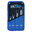 Torx / E Ratchet Spanner Wrench Set Double Ended E6 - E24 4pc Set BERGEN AT482