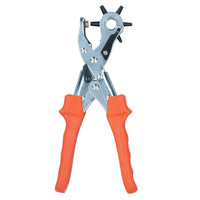 Heavy Duty Revolving Leather Punch Pliers Round Hole Marker Belt Strap 6 Sizes
