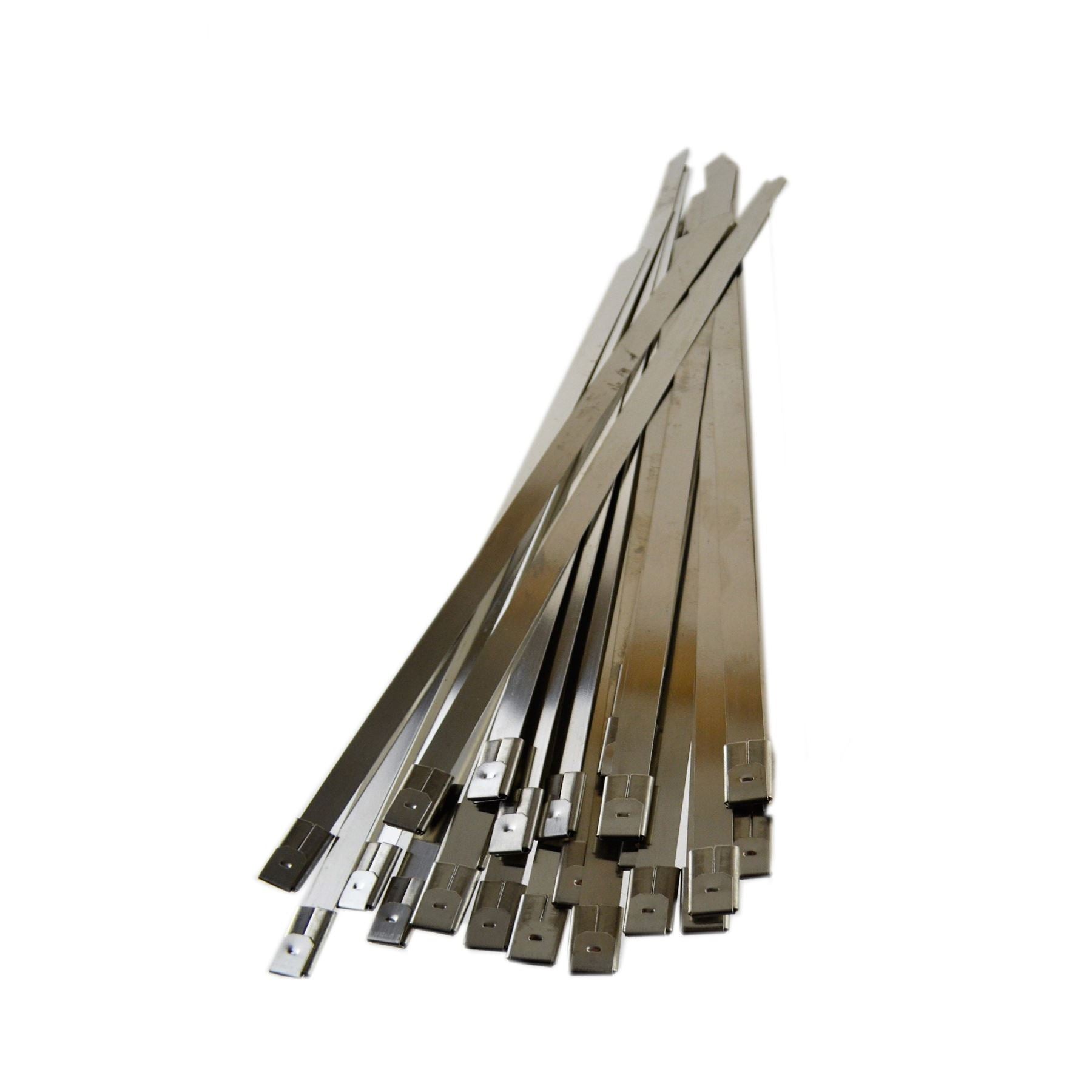 25pc Stainless Steel Metal Cable Ties Fasteners Zip Ties 200mm x 7.9mm Bergen