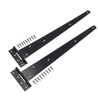 Charnières en T robustes de 18 po (450 mm) pour portes et portails avec vis de fixation