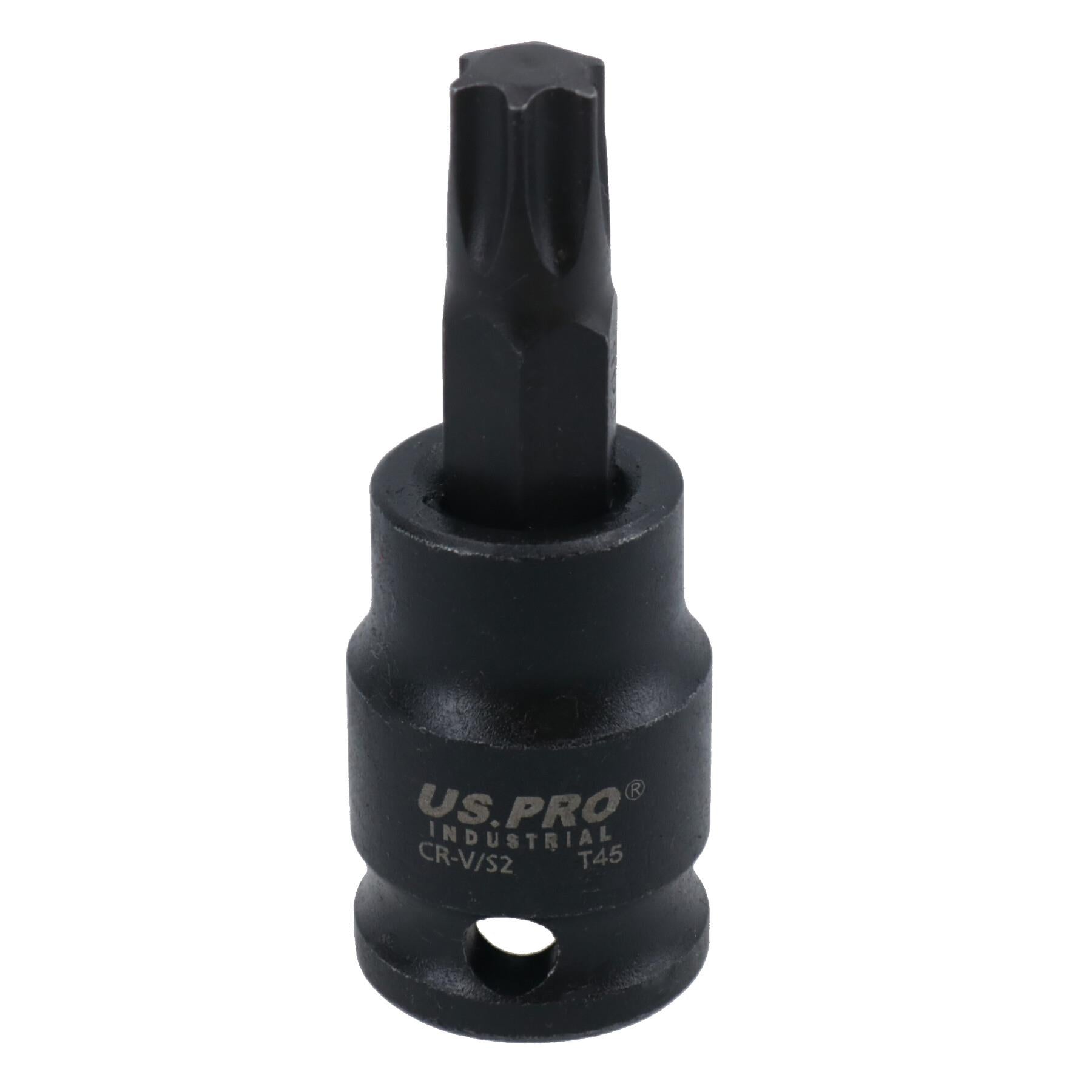 Torx Star Impact flache, kurze Bit-Steckschlüssel T10–T60, einzeln, 3/8 Zoll Dr.