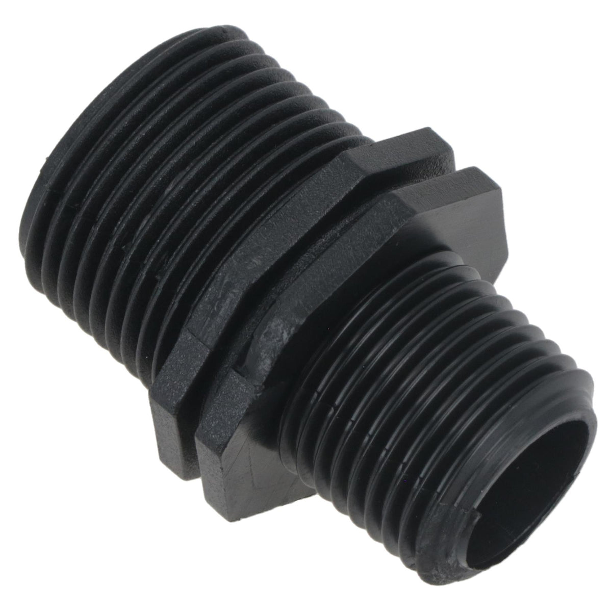 Polypropylene PP Male Threaded Pipe Reducing Nipple 3/4in x 1/2in BSP