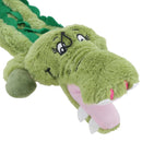 Plüsch-Hundespielzeug „Wild Crinkler Alligator“ ohne Füllung, superweich, mit Quietschfunktion, 60 x 14 x 9 cm