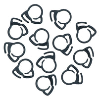 Hozelock Micro Water Irrigation Supply Tube Ratchet Clamps for 13mm Pipe 12pc