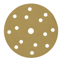 150mm Sanding Discs Aluminium Oxide Abrasive 180 Grit 15 Hole Hook + Loop