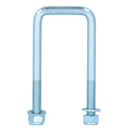 4 boulons en U et 2 plaques de base pour ressort à lames paraboliques doubles Ifor Williams 115 x 53 mm