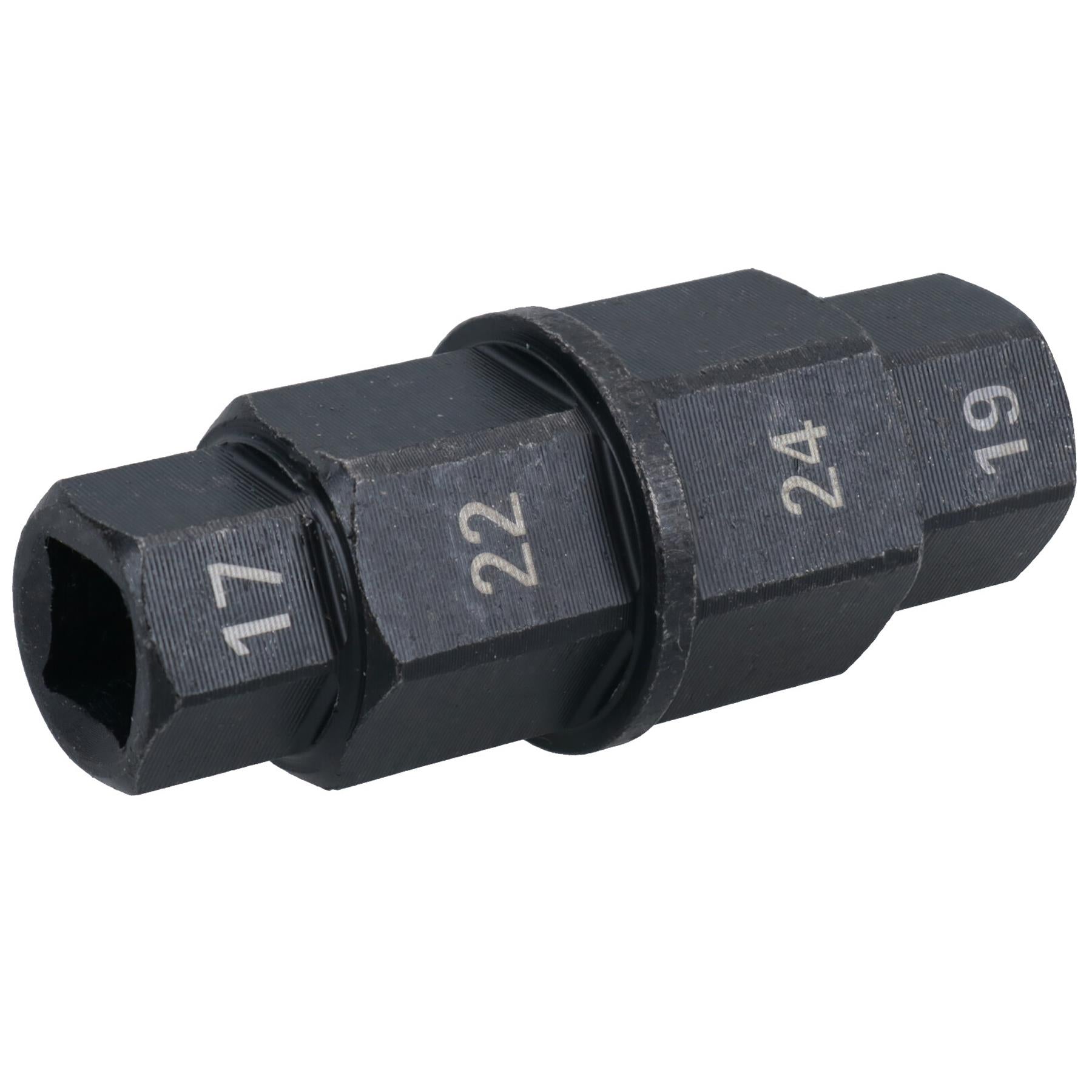 Adaptateur d'outil d'axe de roue avant de moto, entraînement hexagonal 3/8 po 17 - 24 mm