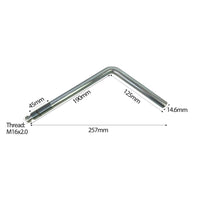 Extra Long Jockey Wheel Clamp Handle for Knott Couplings to fit Ifor Williams Trailer