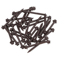 63mm Timber Sleeper Wood Screws For Railway Sleepers Hex Head Brown 30pc