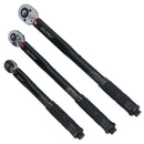 3pc Calibrated Adjustable Torque Wrench 2 - 230Nm 17 - 170ft/lbs Mixed Drive