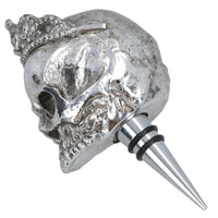 Skull Tiara Gothic Wine Bottle Stopper Topper Bung Cork Champagne Prosecco