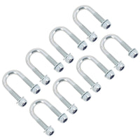 M8 Round Bend U Bolt 21mm x 50mm Width x Length Pipe Clamp Fixing
