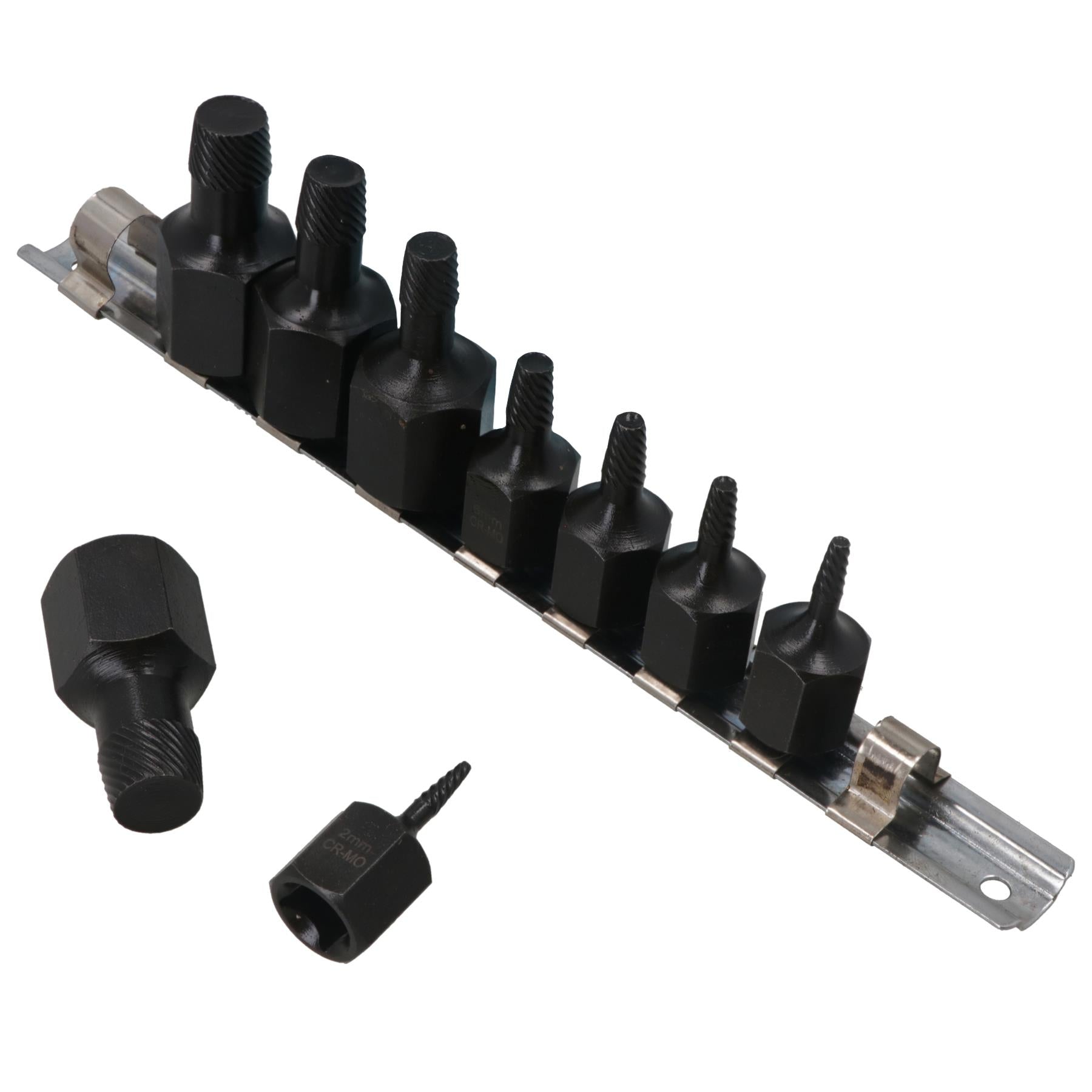 3/8" 1/2" Drive Screw Stud Spiral Extractor Remover Removal Set 2 - 14mm 9pc