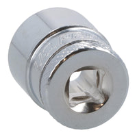 1/4" Drive Low Profile Metric Sockets 5mm - 14mm 11pcs 12 Sided Bi-Hex On Rail