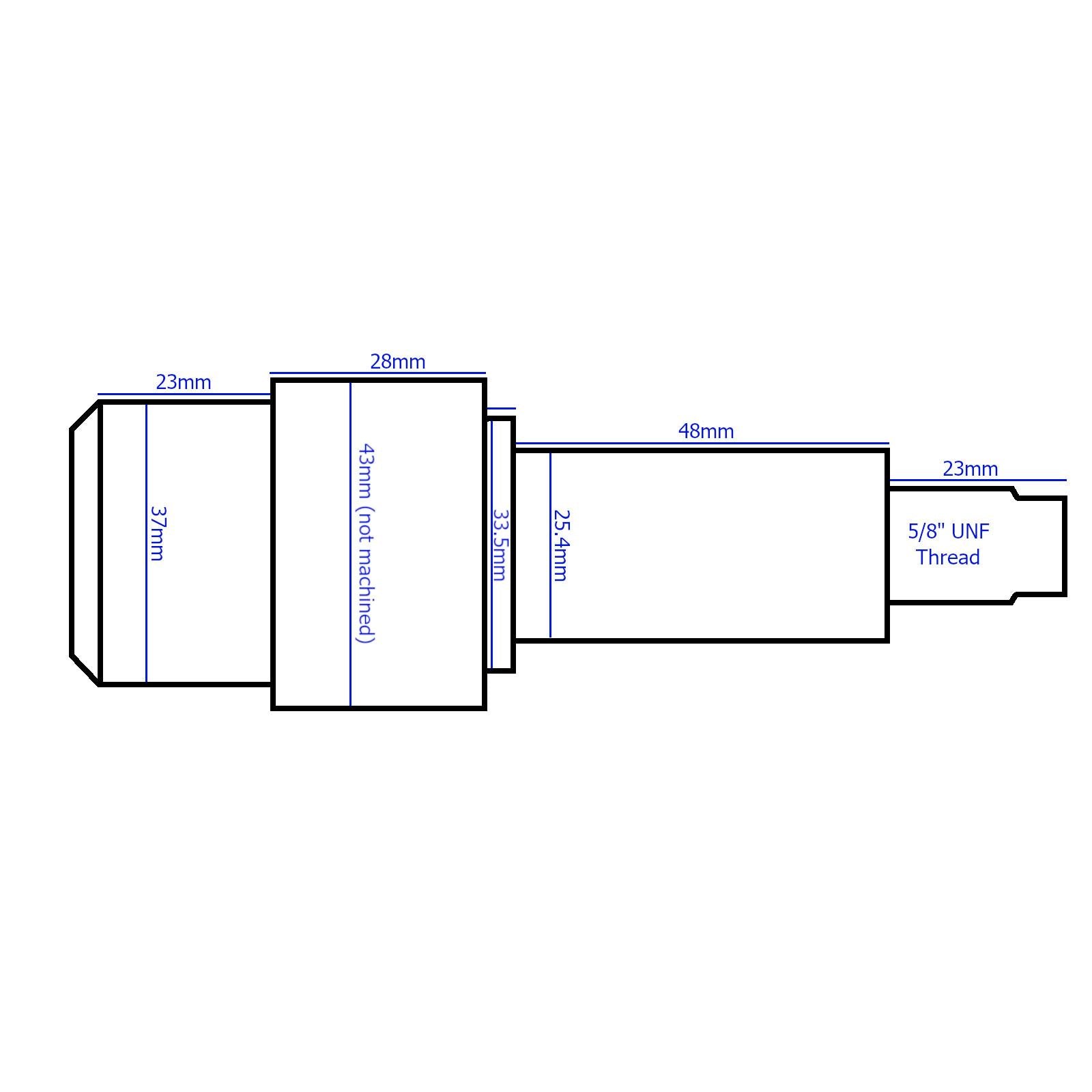 4 Inch PCD Trailer Trolley Wheel Hubs + Bearings With Weld On Stub Axle 1pk