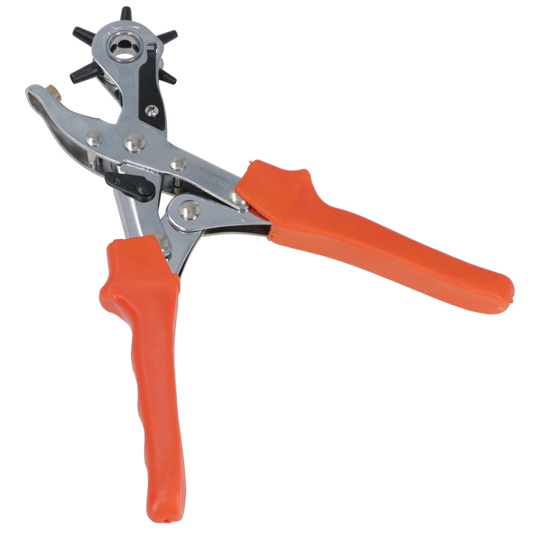 Heavy Duty Revolving Leather Punch Pliers Round Hole Marker Belt Strap 6 Sizes