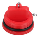 Spare Deck Cap Red 38mm Petrol Diesel Fuel Cap with Chain for Boat Deck Plate