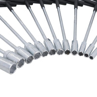 Metric T Bar Handle Sockets Spanner Wrench Nut Spinner 8 – 19mm 12pc Set