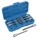 Metric Ball Ended Long Allen Hex Key Sockets 3mm - 10mm 3/8" Drive 7pc