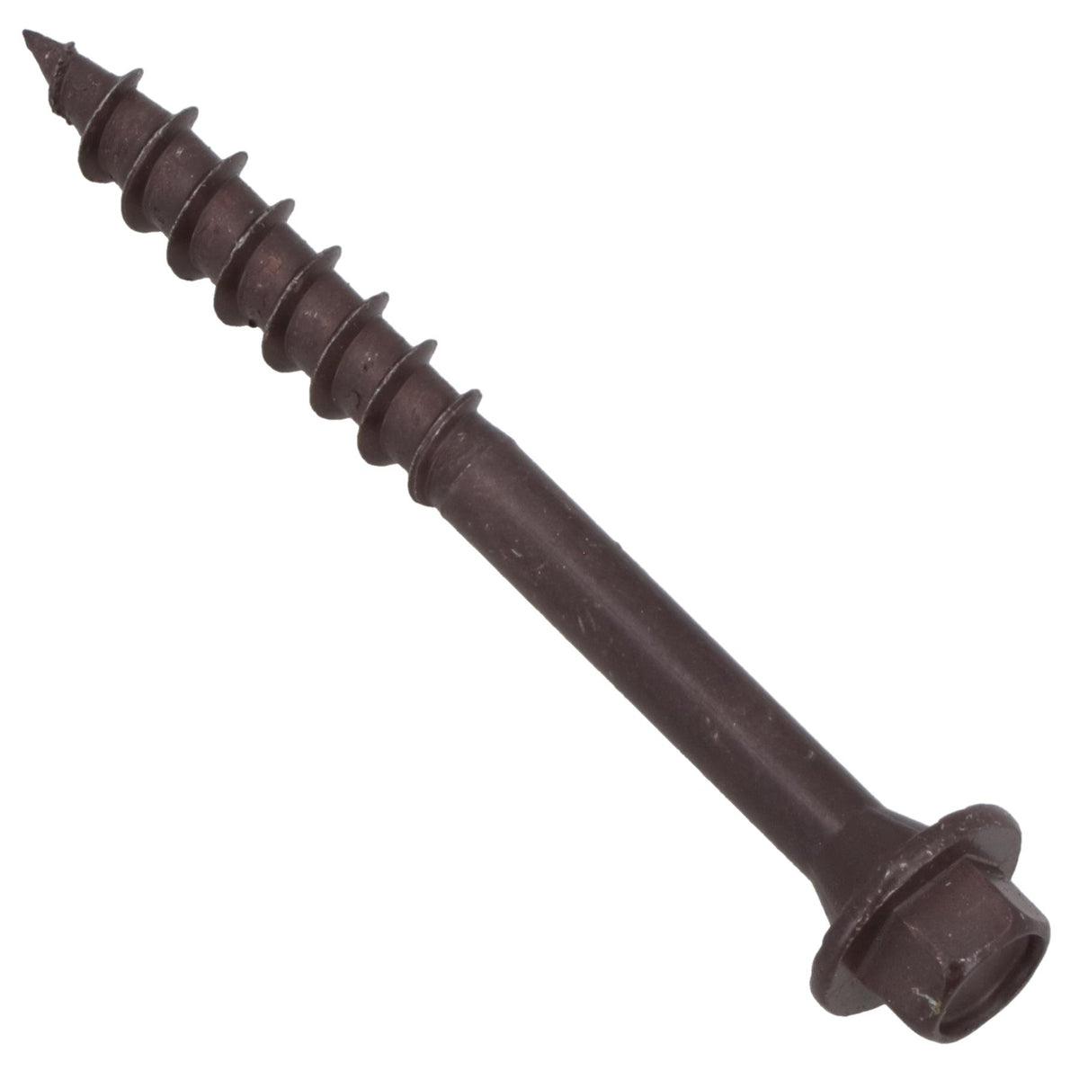 63mm Timber Sleeper Wood Screws For Railway Sleepers Hex Head Brown 30pc