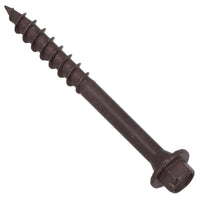 63mm Timber Sleeper Wood Screws For Railway Sleepers Hex Head Brown 30pc