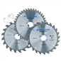 184mm TCT Circular Saw Blades Coarse – Fine 20 24 40 Teeth + Adaptor Rings