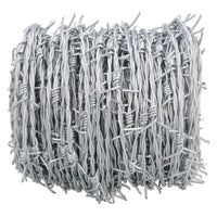 Roll Of Galvanised Barbed Razor Wire Security Livestock Fence 30 Metres x 1.7mm
